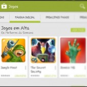 Aplicativos de jogos em alta